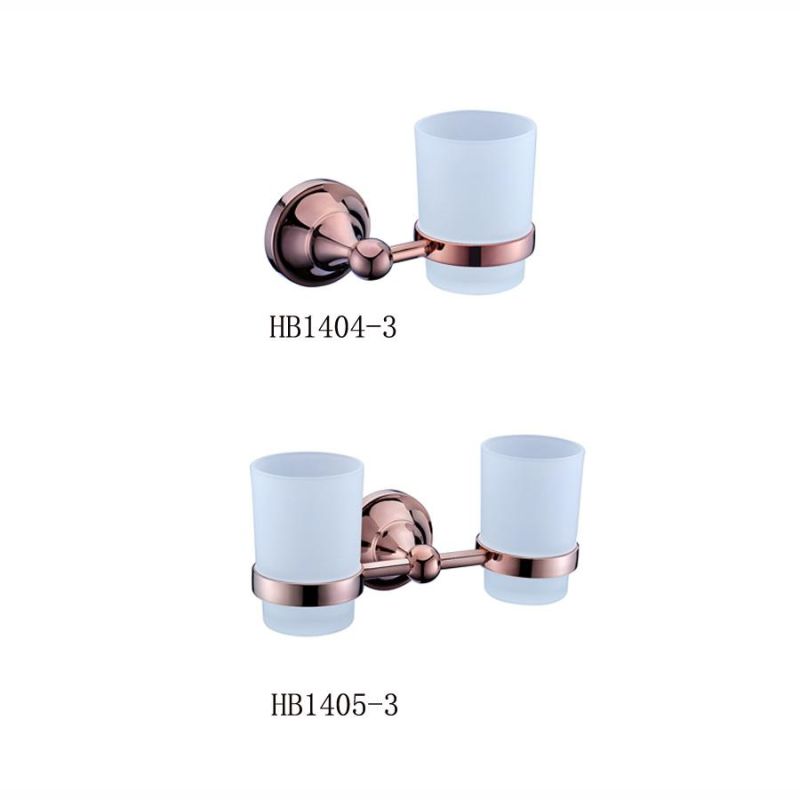 Bathroom Accessories Double Tumbler Holder Toothbrush Holder
