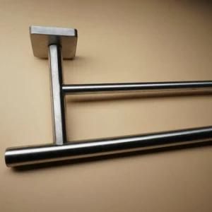 Wall Mounted 304 Stainless Steel Double Towel Rail