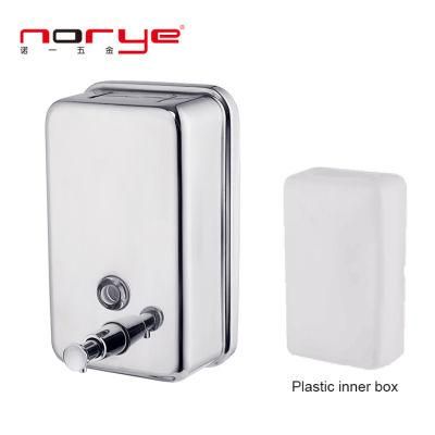 Wall-Mounted Waterproof and Rust-Proof Stainless Steel Bathroom Soap Dispenser