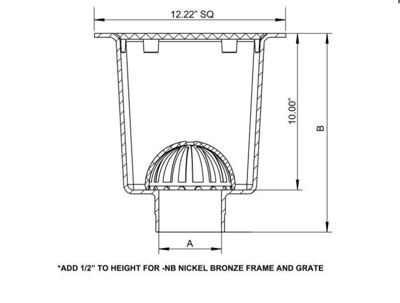 Cast Iron Square Floor Sink