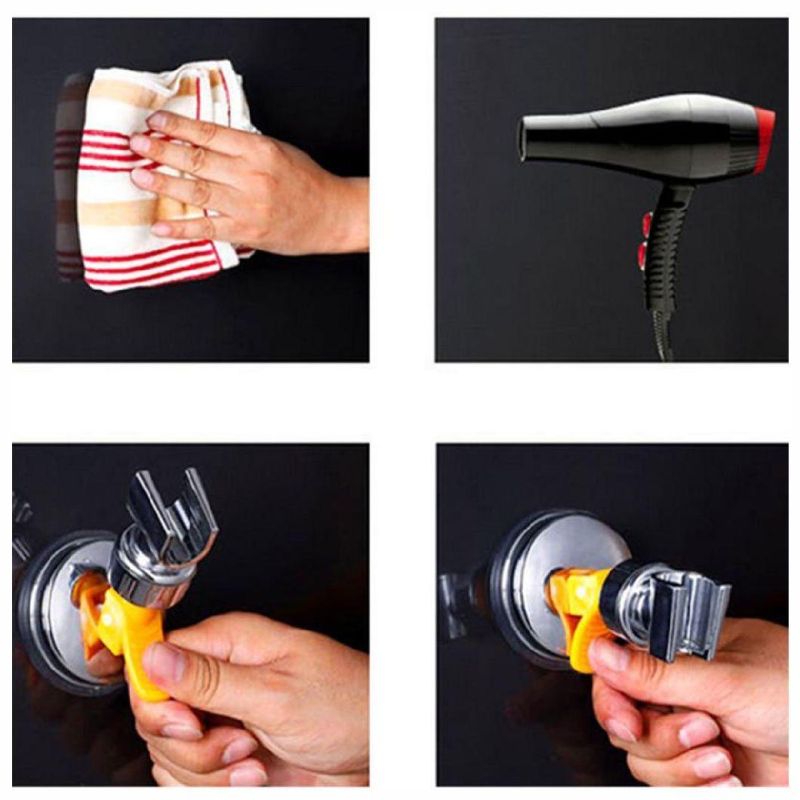 Drill Free Vacuum Suction Cup Handheld Shower Head Holder Bracket