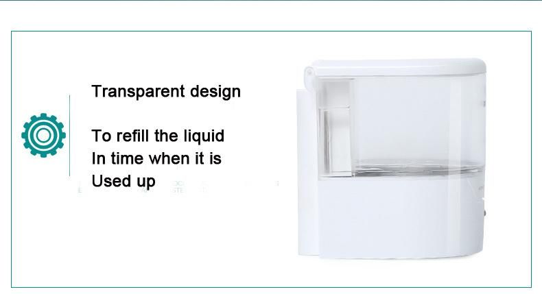 600ml New Design Wall Mount Sensor Liquid Automatic Soap Dispenser