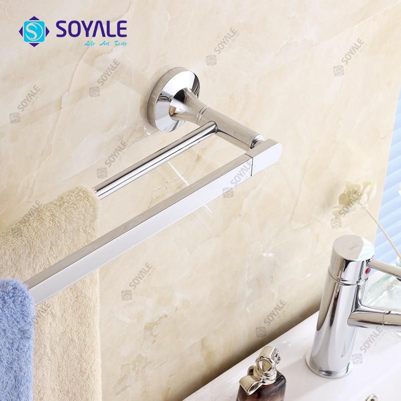 Brass Double Towel Bar with Chrome Plated Sy-16748