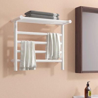 Wall Mounted Stainless Steel Towel Warmer with Shelf Heated Towel and Clothes Dryer Rack