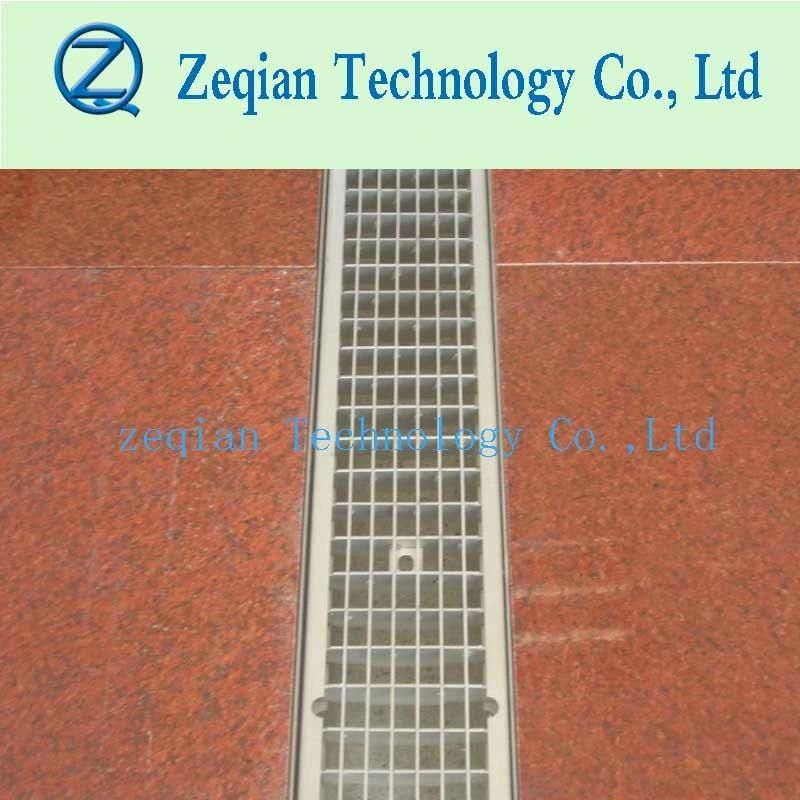 Galvanized Steel Grating Cover Polymer Resin Drainage Trench Channel for Rain Water