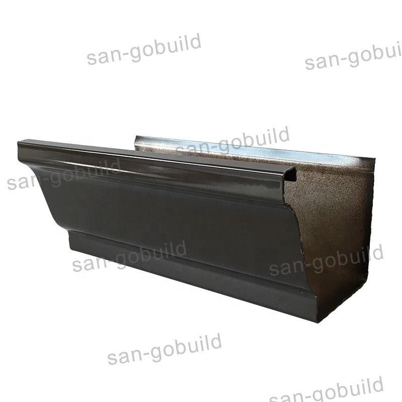 Plastic Roof Gutter PVC Downspout Water Pipe Rain Gutter Half Round Style
