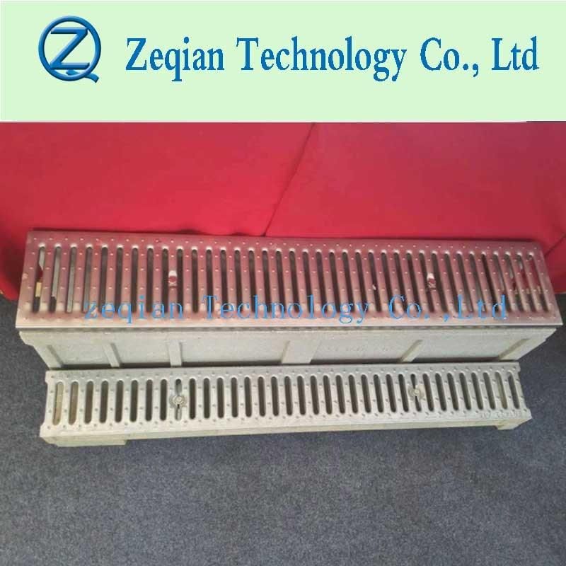 High Strength Galvanized Steel Stamping Polymer Resin Concrete Linear Drain Trench