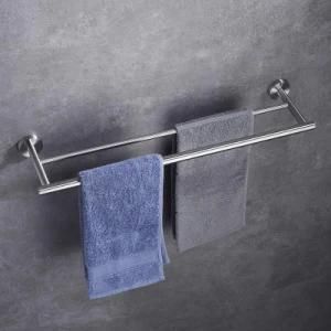 Wall Mounted Best Sales Bathroom Double Towel Holder 304 Stainless Steel