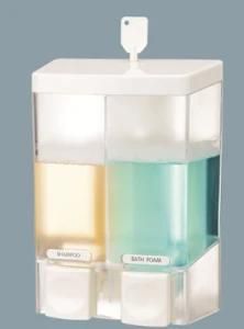 Attractive Design 480ml*2 Fancy White Plastic Soap Dispenser