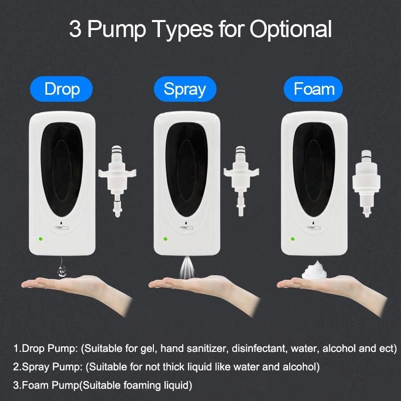 China Plastic Automatic Touchless Sensor Sanitizer Hand Soap Liquid Dispensers