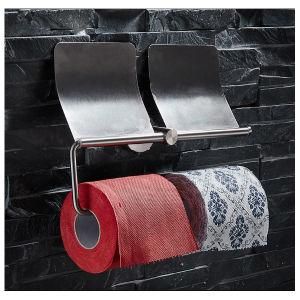 Wall Mounted Double Toilet Roll Holder 304 Stainless Steel