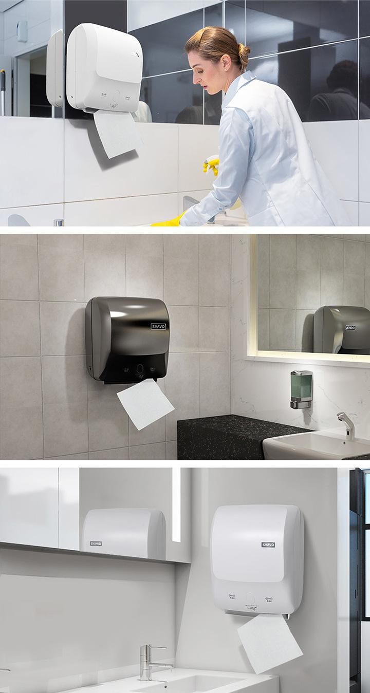 Auto Cut Jumbo Roll Paper Towel Dispenser with Security Lock