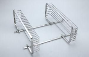 Wall Mount Stainless Steel Double Corner Shower Basket Mirror Polishing Bath Shelves