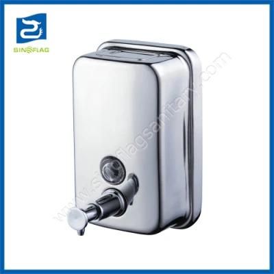 Wholesale 500ml Metal Sanitizer Dispenser Stainless Steel 304 Hand Soap Dispenser for Hotel