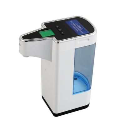 CE Certified Automatic Temperature Measuring Soap Dispenser 600ml Non-Contact Smart Sensor Automatic Hand Sanitizer Dispenser