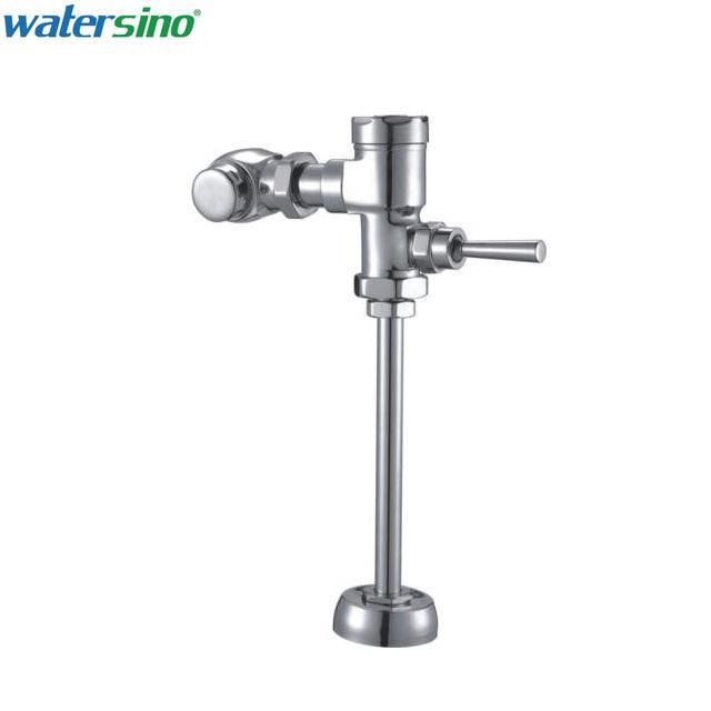 Wall Mounted American Standard Pin Lever Handle Chrome Brass Press up Down Toilet Urinal Flush Valve