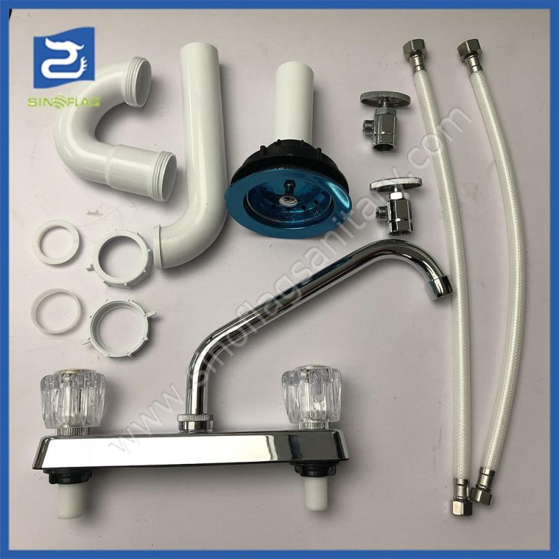 Sink Siphon for Bath Wash Basin Drain and P-Trap Set