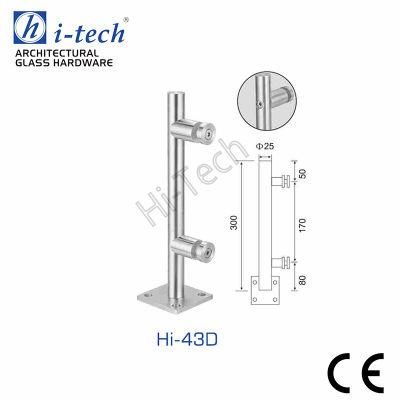 Hi-43D Stainless Steel Accessories Handrail Glass Balustrade Hardware Railing Post Guardrail Baluster Stair Fence