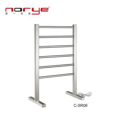 Free Standing Floor Heated Towel Rack for Bathroom