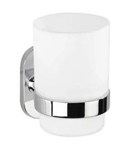 Zinc Alloy Wall Mounted Chrome Tumbler Holder Frost Cup