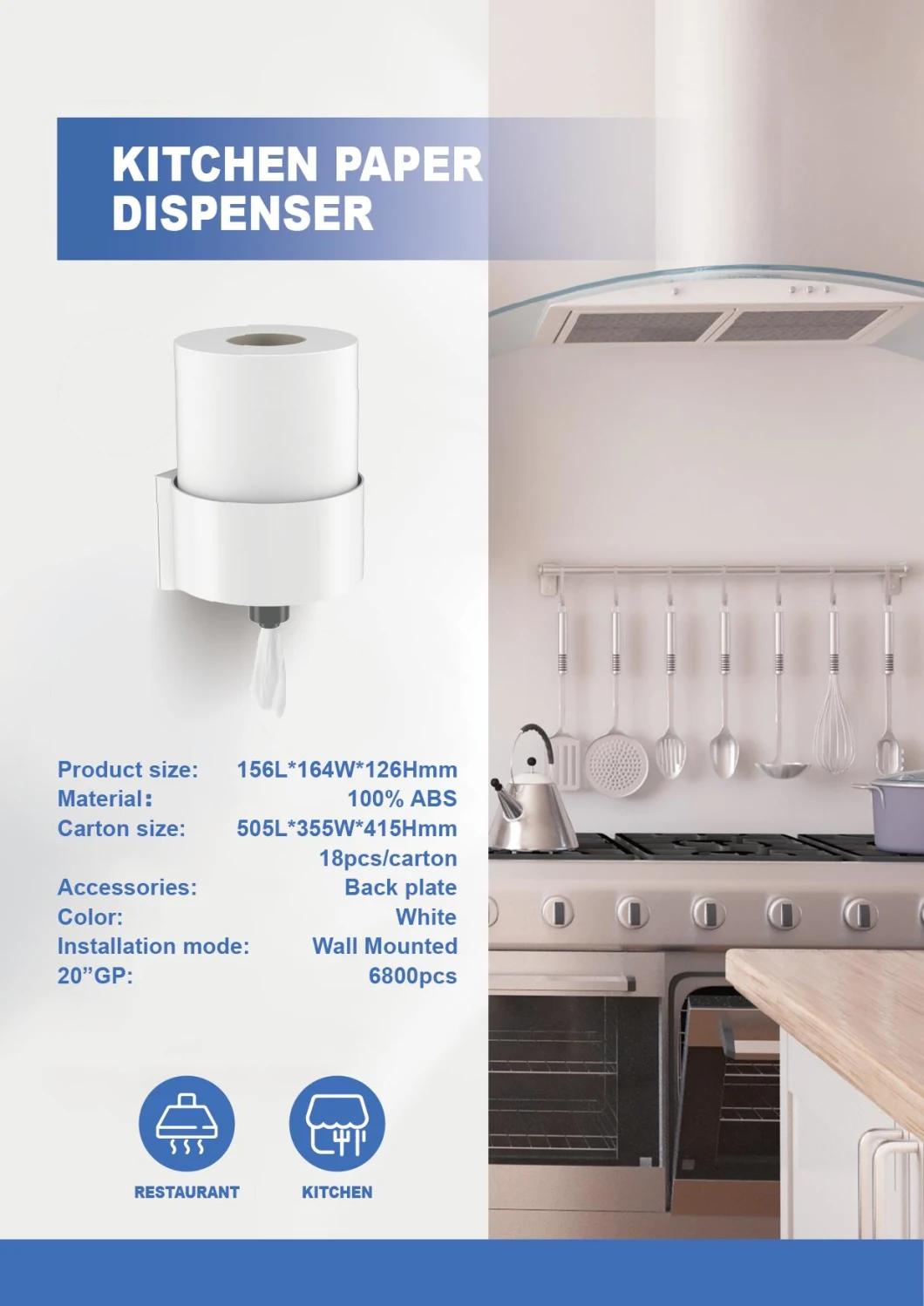 Wall Mounted Paper Holder Kitchen Paper Towel Dispenser