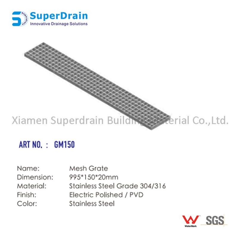 China Supplier SUS Channel Frame with Grate