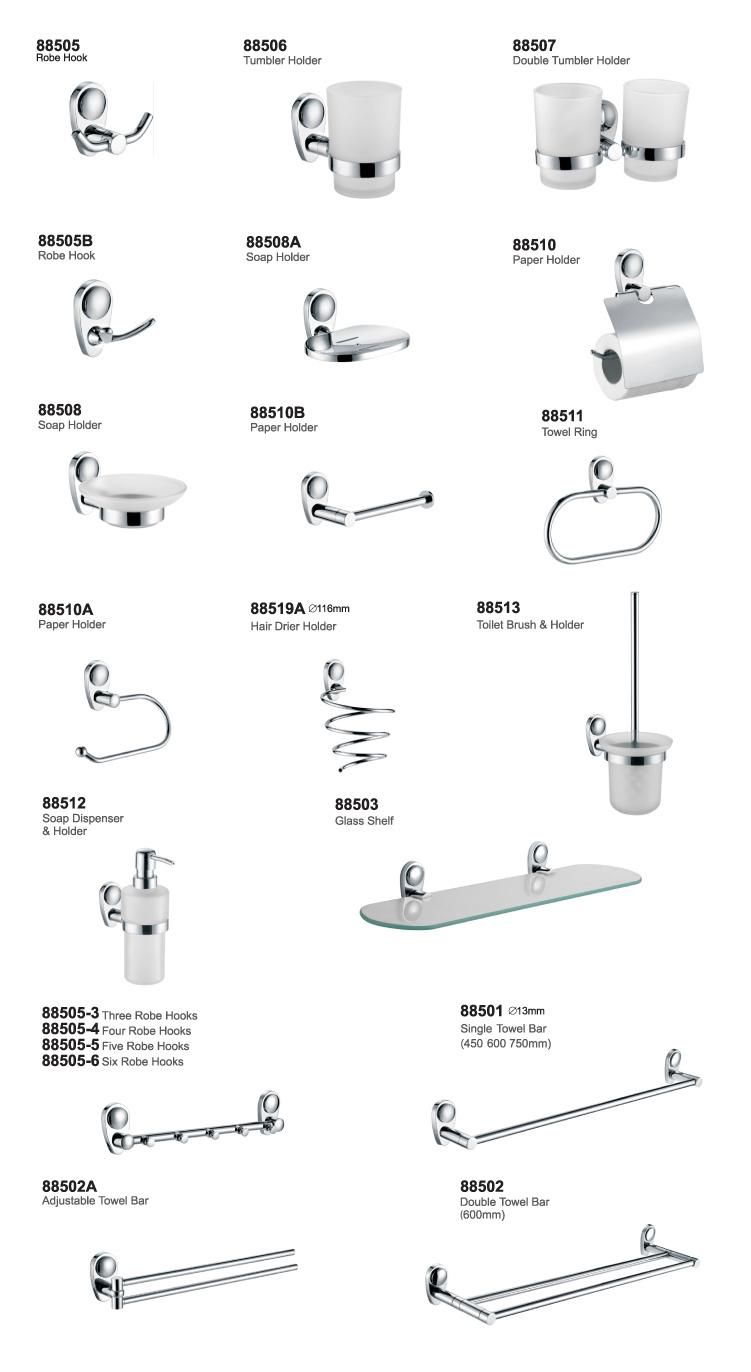 Bathroom Accessory Sets Over The Toilet Shelves Tissue Holder Cheap Sample Available Chrome Hotel Washroom Toilet Accessories 6 Piece Bathroom Accessories