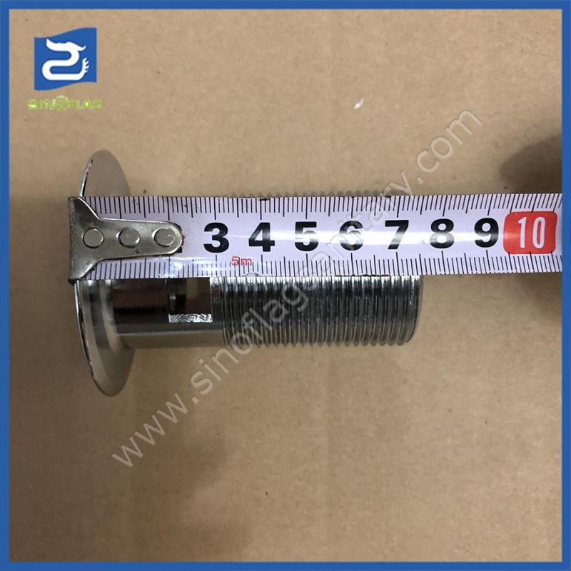 Zinc Basin Drain Plug Waste with Chain and Rubber Stopper