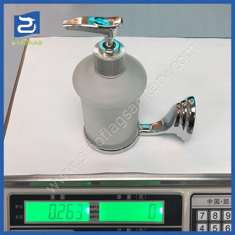Chinese Wholesale Bathroom Metal Glass Hand Manual Liquid Soap Dispenser