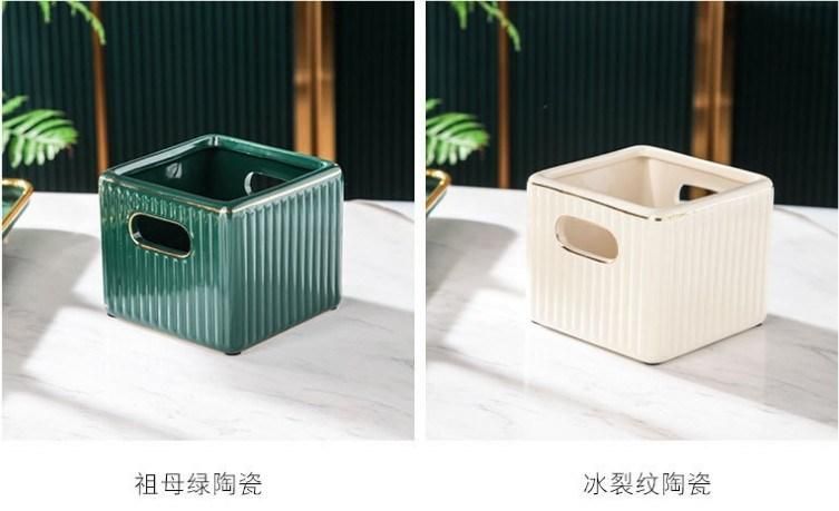 Ceramic Hand Decoration Box Creative Storage Box Home Furnishings High Quality Storage Box