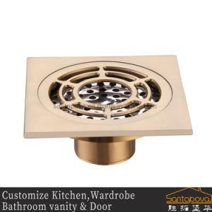 Gold Sanitary Ware Bathroom Drainer Floor Drain