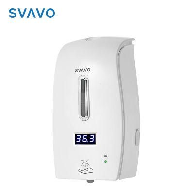 Wall Mounted Temperature LED Display Auto Touchless Infrared Sensor Liquid Dispenser for Public Area