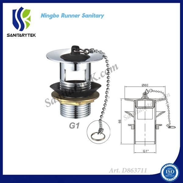 Rubber Plug Slotted Basin Waste (D863711)