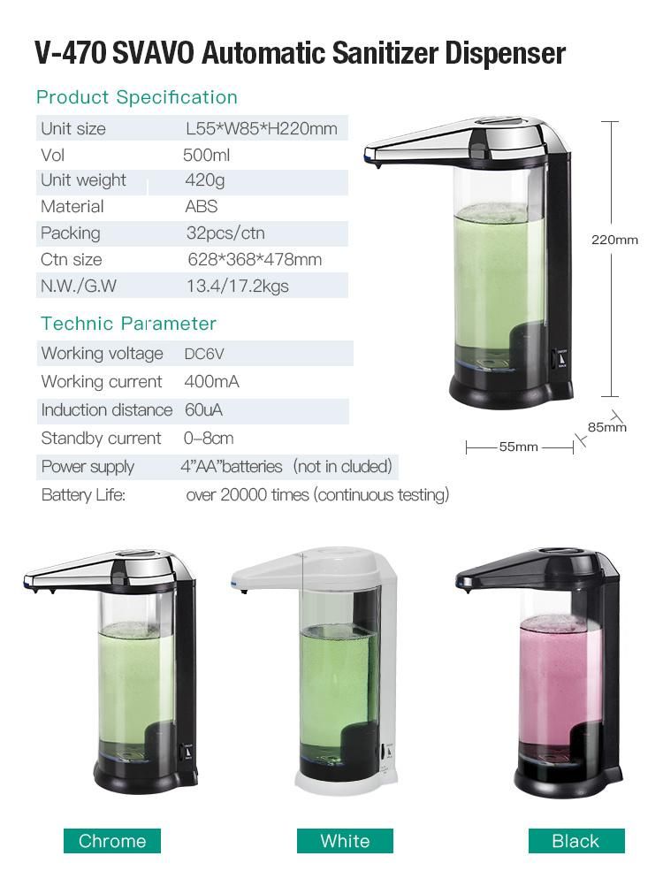 Removeable Table Type Automatic Sanitizer Gel Dispenser