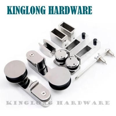 Stainless Steel Bathroom Hardware Fitting Sliding Glass Door Accessories for Shower Room