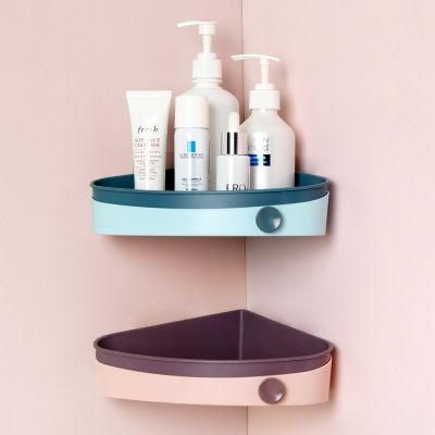 Bathroom Wall-Mounted Non-Perforated Vanity, Fan-Shaped Shelf