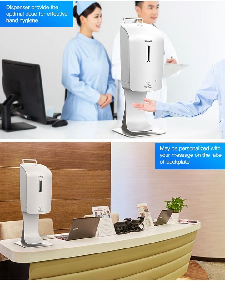 Touch Free Disinfection Sanitizer Gel Dispenser for Public Places