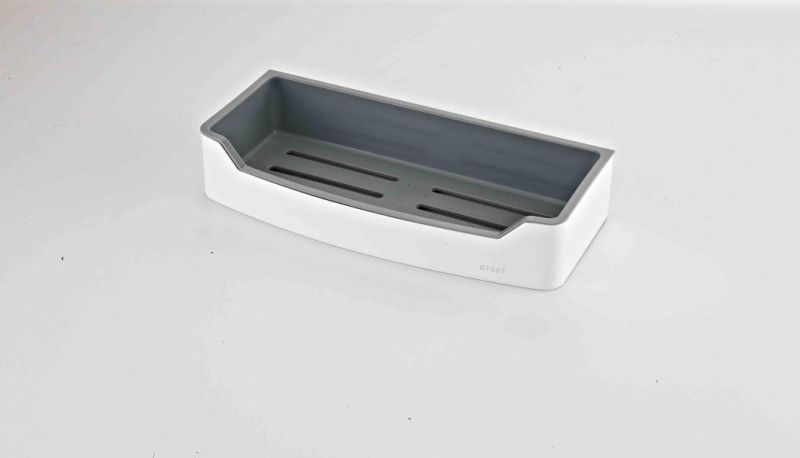 Bathhroom Square Single (AW-98111WG) White and Gray Basket