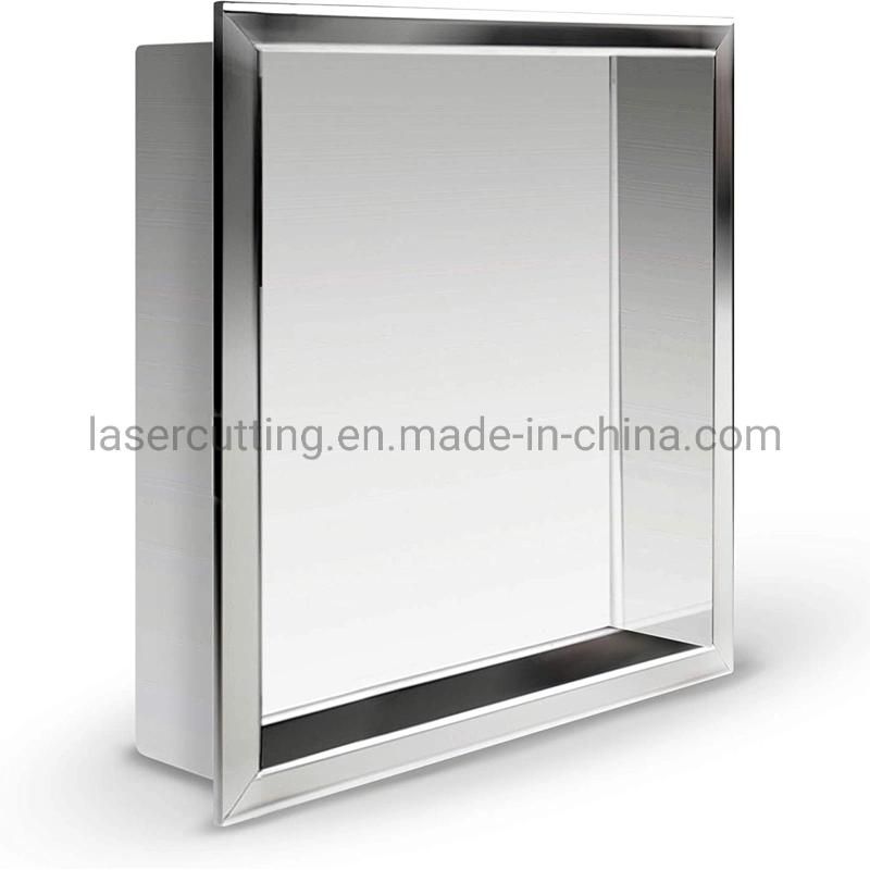 Built in Stainless Steel Mirror Black Gold White Brushed Nickel Bathroom Wall Metal Recess Shower Niche with Shelf
