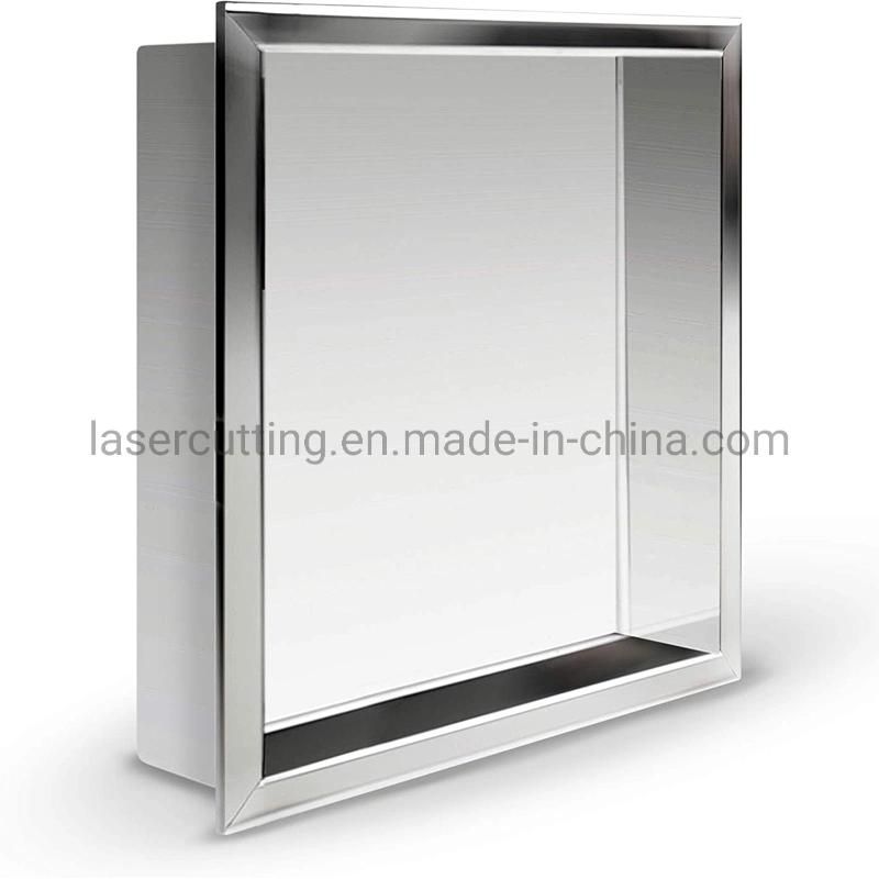 Built in Stainless Steel Mirror Black Gold White Brushed Nickel Bathroom Wall Metal Recess Shower Niche with Shelf