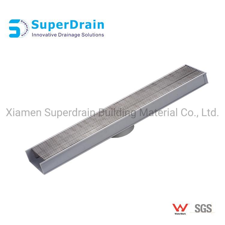 China Supplier SUS Grating with UPVC Splicing Channel Drain Kits