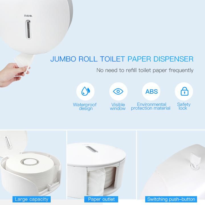 Plastic Toilet Jumbo Roll Tissue Paper Dispenser