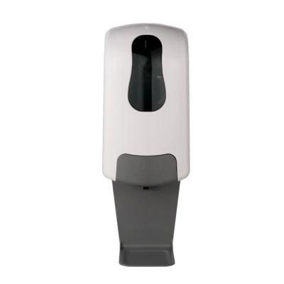 Washroom Use Wall Mounted White Color Manual Liquid Soap Dispenser