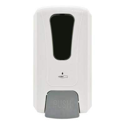 Bathroom Accessory Wall Mounted Plastic Manual Liquid Foam Alcohol Soap Dispenser