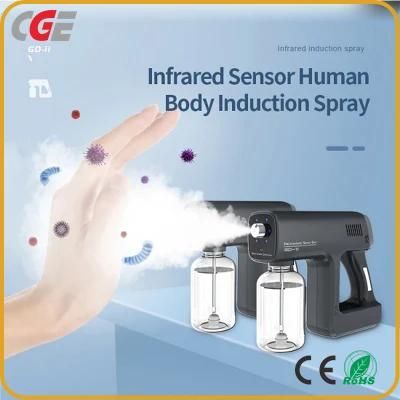 Rechargeable Wireless Portable Disinfection Sterilizer Blue Ray Anion Electrostatic Nano Spray Gun