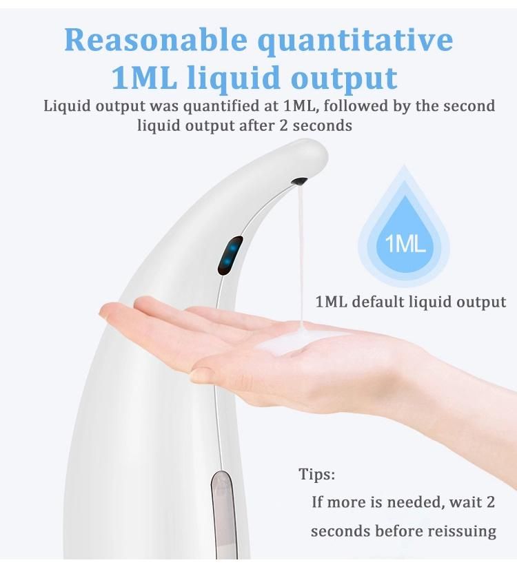 Saige 300ml Wall Mount Plastic Sensor Automatic Soap Dispenser
