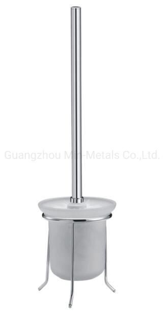 Stainless Steel Standing Toliet Brush Holder with Glass Cup Mx-Ls94b