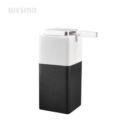 Square Sandstone Polyresin Bathroom Soap Dispenser