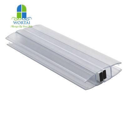 High Quality Shower Room Door PVC 180 Degree Door Seal Weather Strip