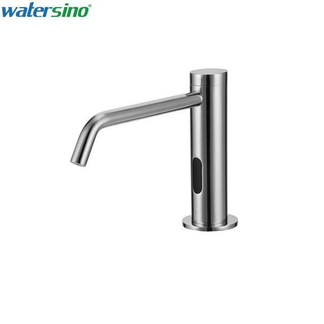 CE Brass Deck Mounted Brass Chrome Single Hole Sink Basin Touchless Automatic Induction Sensor Soap Dispenser